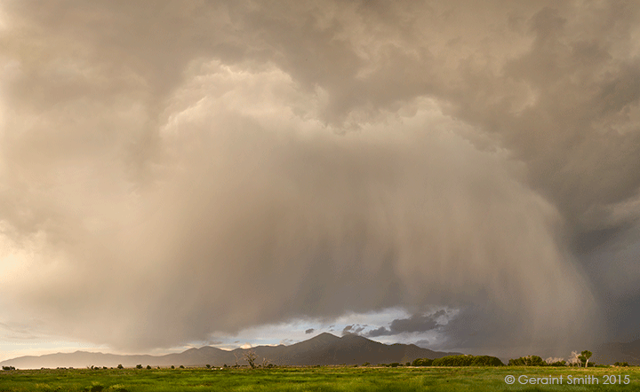 Presenting the mountain as the rain curtain raises