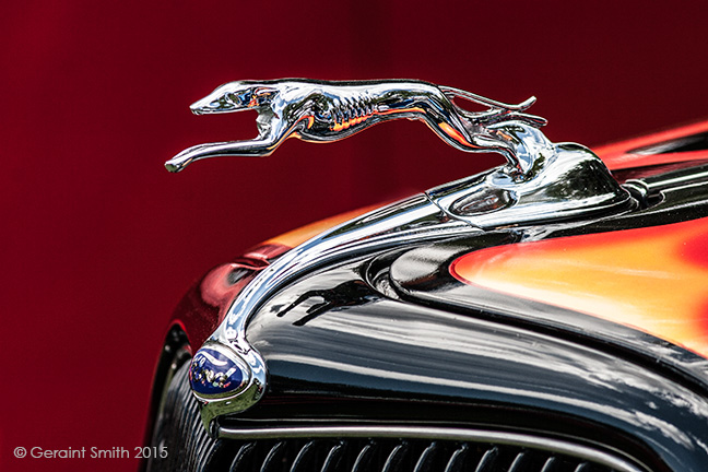 Hood ornament Taos Autumn Run Custom Rod & Classic Car show new mexico