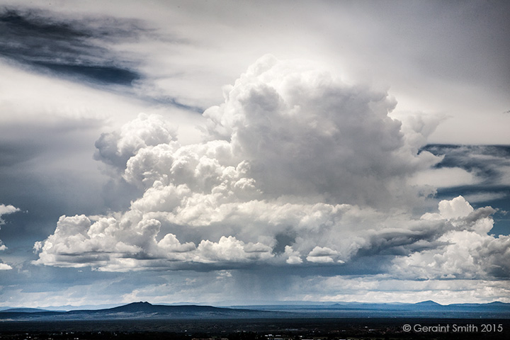 Summer storms taos new mexico mesa three peaks