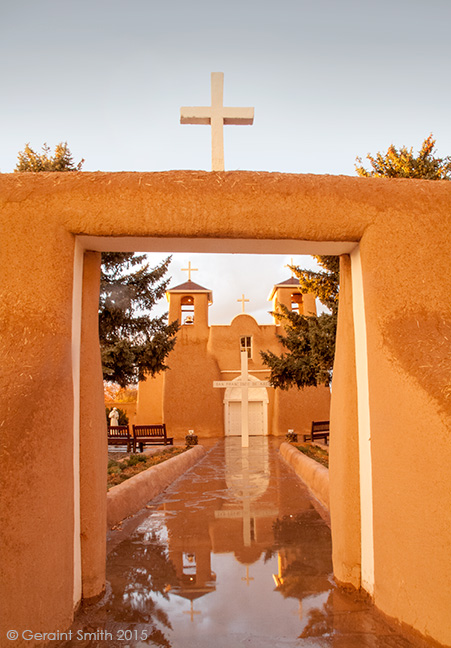 After a summer rain storm at the San Francisco de Asis Church, Ranchos de Taos, NM