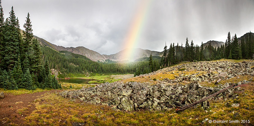 Williams Lake rainbow ... Wheeler Peak Wilderness in the Carson National Forest, New Mexico