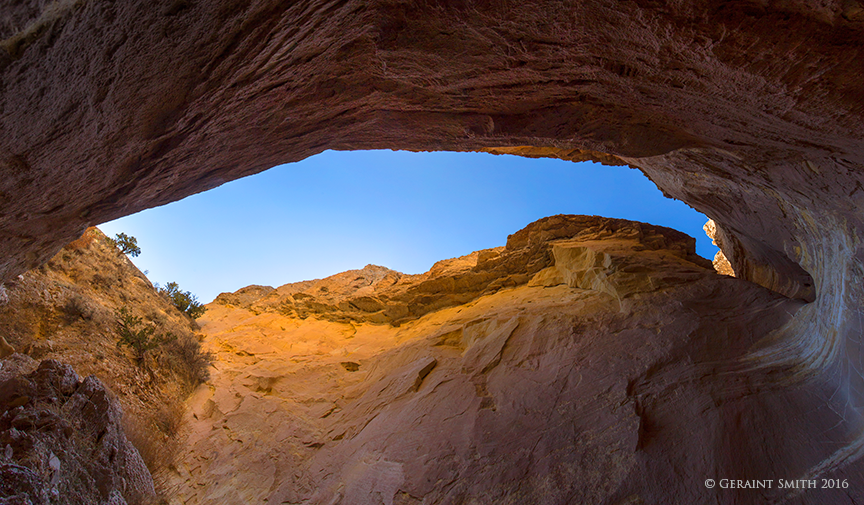 Where the elk spend the night, a slot canyon in the Carson National Forest, New Mexico