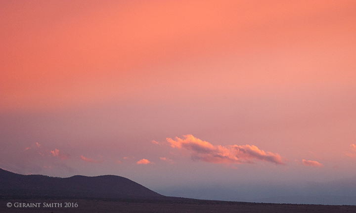 Over the Sangre de Cristo foothills, Taos, NM