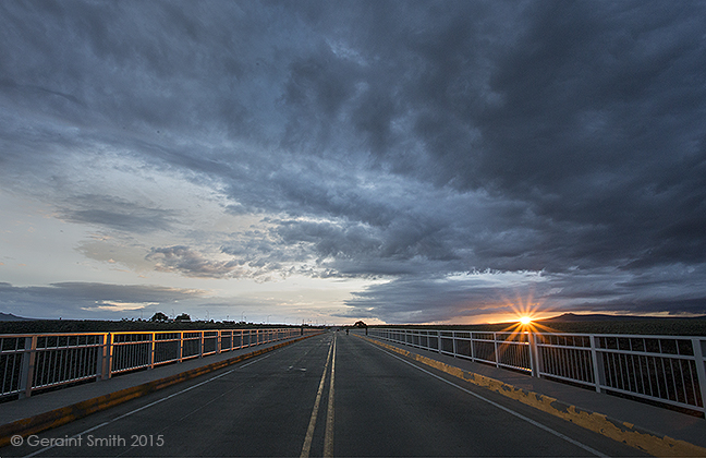 Rio Grande Gorge Bridge sunset taos new mexico highway 64