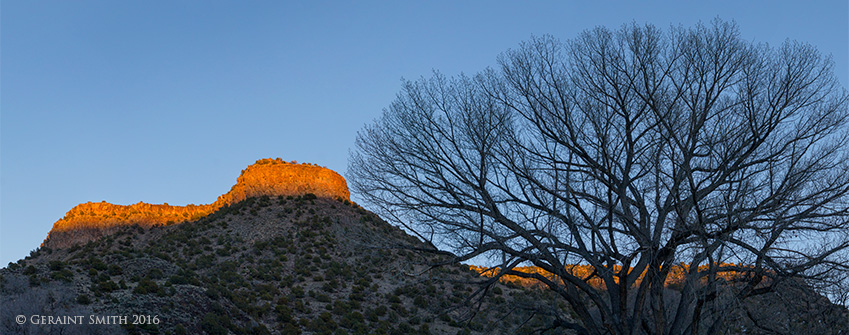 Last light on canyon rim