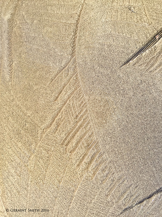 Mud ice abstract arroyo seco