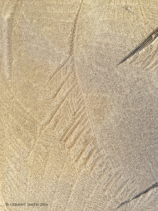 Mud ice abstract arroyo seco