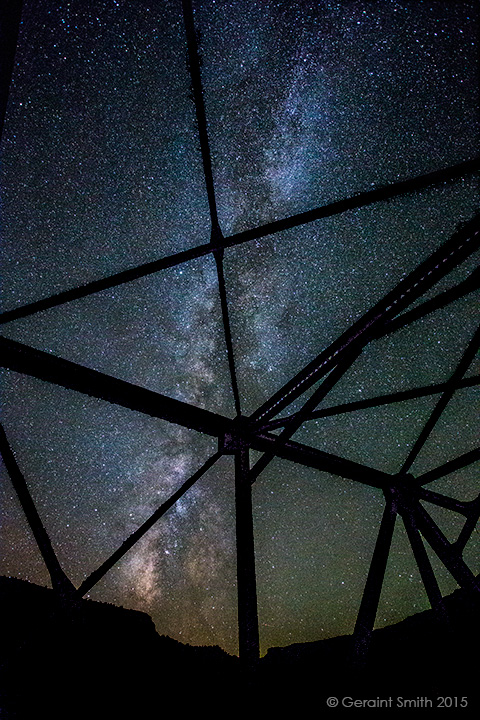 Taos Junction Milky Way taos new mexico pilar nm rio grande del norte national monument