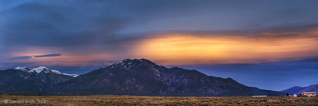 Some last minute light and Taos Mountain taos northern new mexico, NM