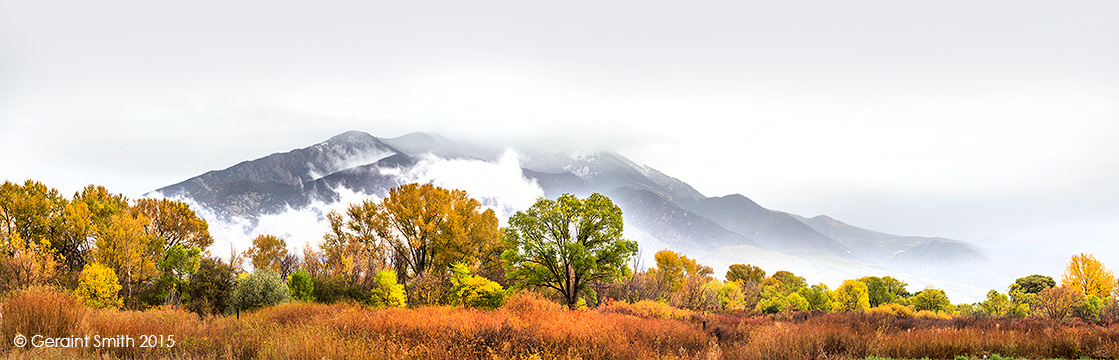 Fall in Taos, first snow and a day that awakens the senses taos mountain cottonwoods red willows