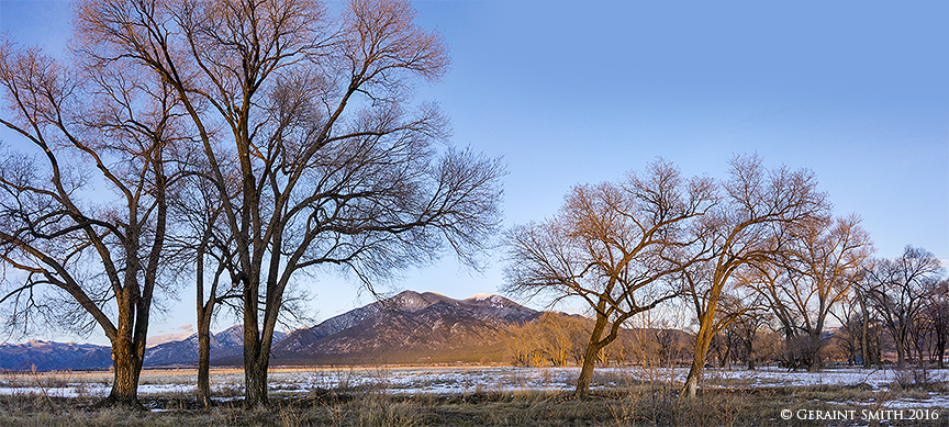 Feels like spring as the days warm up and the snow recedes taos mtn pasture