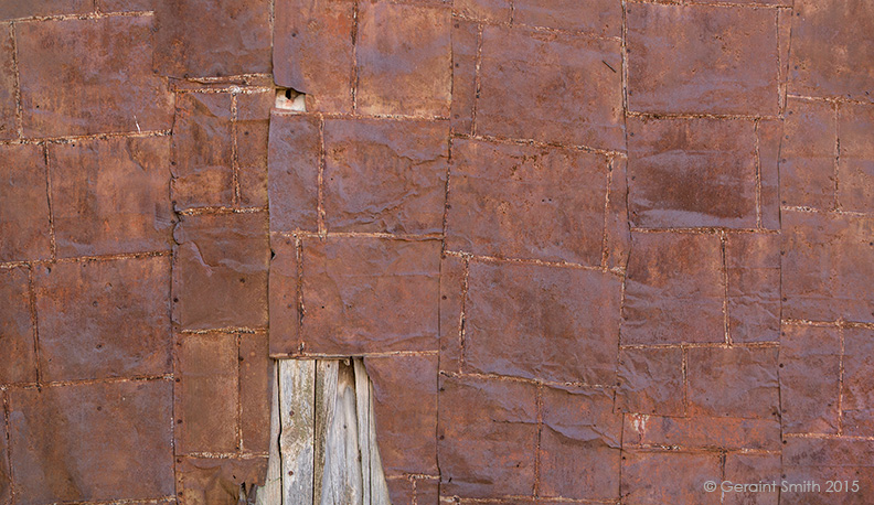 Tin in El Rito, NM ... Sears siding, New Mexico style!