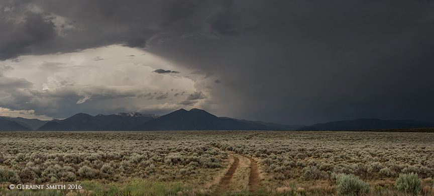 Mesa Road, Mountain Storm, Taos NM