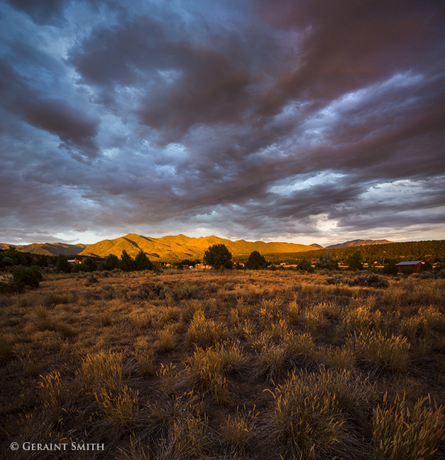 San Cristobal Valley sunset columbine hondo wilderness mountain sky clouds