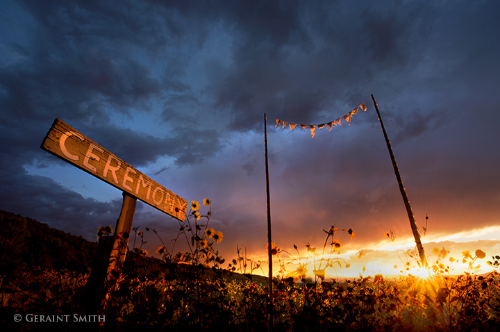 Ceremony in the sunflowers, San Cristobal, NM