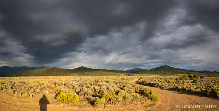 Waiting on the light, a sublime moment in the Rio Grande del Norte, New Mexico