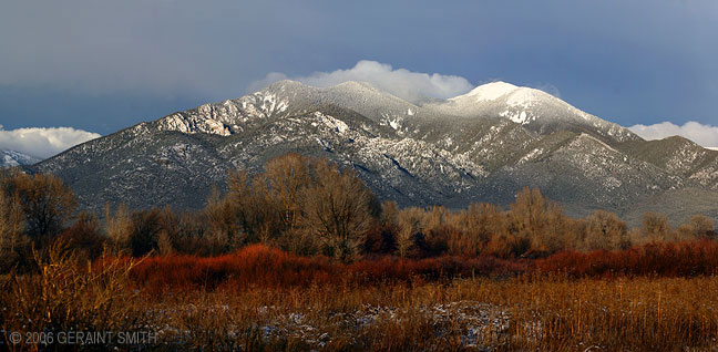 Taos mountain, land of the Red willow People, Taos, NM