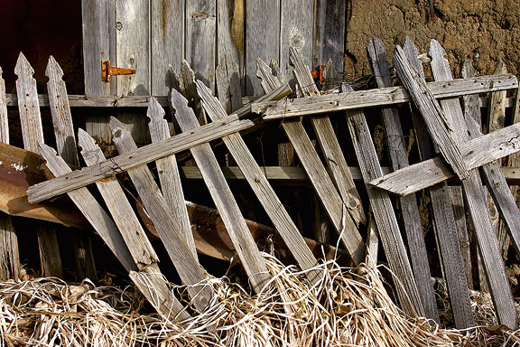 Old fences in Mora, New Mexico