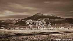 2008 April 03, Evening light on Taos Mountain