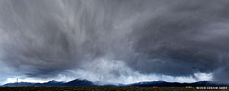 Yesterday evenings storm over the Taos Valley