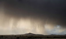 "Walking rain" ... south of Santa Fe, New Mexico