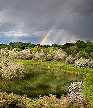 2012 August 27, Rainbow over the bosque at the San Juan, Pueblo