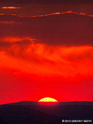 2012 August 20, Smokey sunset across the mesa