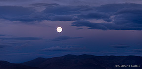 2016 August 18: Moon rise over the Sangre de Cristos, Taos, New Mexico