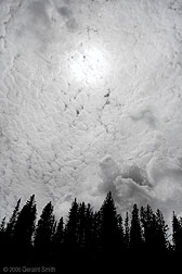 2006 August 21 Clouds over an outdoor breakfast in the Carson National Forest