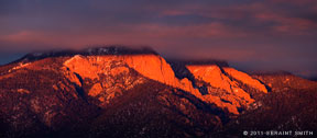 2011 December 28, Last light on El Salto Peak