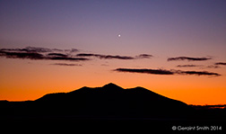2014 December 30: Venus over Chiflo Mountain, El Rio Grande del Norte National Monument, NM