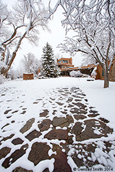 2014 December 25: In the snow this week at the Mabel Dodge Luhan House, Taos NM