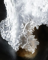 Ice form, Rio Pueblo at Sipapu, New Mexico