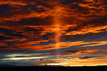 Sunset sun ray Taos NM