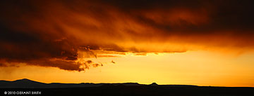 sunset over cerro pedernal, flint peak