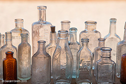 2015 February 12: Some of the hundreds of bottles at the Casa Grande Trading Post in Cerrillos, NM
