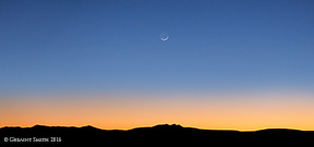 2016 February 10: Three Peaks moon, Taos New Mexico