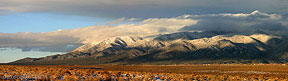 Lobo peak and the Sangre de Cristos north of Taos, NM