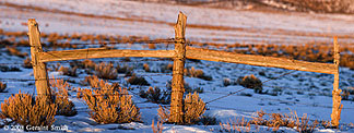 2008 January 29, Mesa fence along Highway 64 west of Taos NM