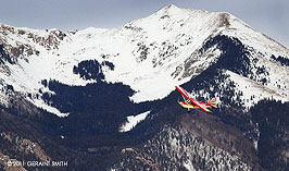 2011 January 26, Flying into Taos and "Cornwoman" of the mountain