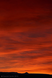 2015 January 06: Sunset over Cerro Pedernal ... Goergia O'Keeffe's mountain, Abiquiu, NM