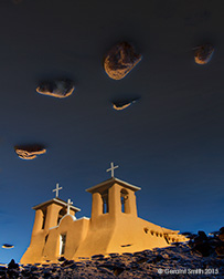2015 January 27: St. Francis, rocks for clouds, Ranchos de Taos, NM