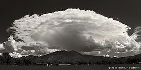 2011 July 25, A Mothership of a cloud over Pueblo Peak (Taos Mountain)
