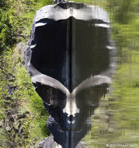 2012 July 01, Alien head rock in the Rio Grande