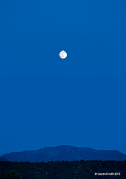 2015 July 03: Moonrise over Taos Mountain from San Cristobal, NM