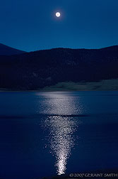 2007 June 01, 'Blue Moon' over Eagle Nest Lake in the Moreno valley, New mexico