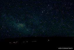 2012 June 20, Antares and Shaula and Lesath, Scorpion’s stinger stars, over the foothills.