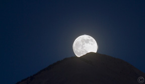2013 June 23, Moon rise over the Sangre de Cristos