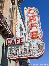 2007 March 17, Estella's Cafe sign in Las Vegas, NM