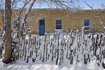 Snowy morning light in Taos, NM